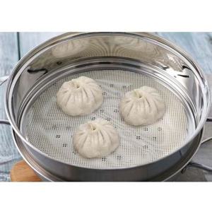 이딜리 찜판 실리콘 찜시트 만두판 찜깔판 깔개 13cm