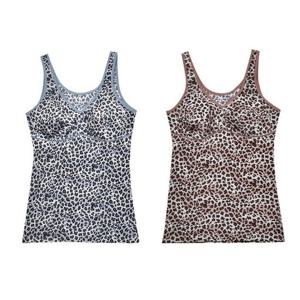 (보엠)인견 호피무늬 노몰드 여성 브라런닝