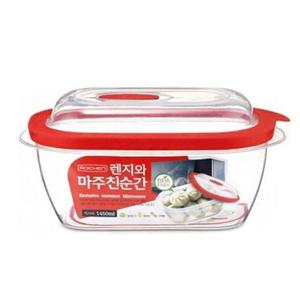 로이첸 전자렌지 용기 직사각 1450ML 반찬통 보관통