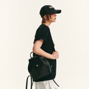 캉골 루나 레더 플랩 백팩 1474 블랙 KREBBP14740BK