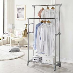 이동식더블행거 405호 이동 파이프 미니 선반 옷걸이