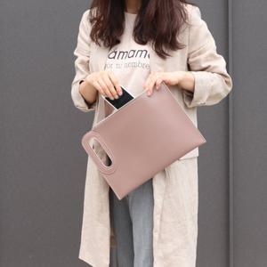 [레네]올리비아팝 여성 가죽 스퀘어 가방 클러치백 OP_M2123