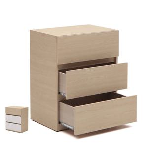 리빙인도무스 핸들 3단서랍장 600