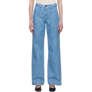 25 FW 아페쎄 여성 블루 씨사이드 데님 진 251252F069001