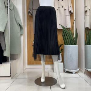 클리지 DP01 시스루 플레어 샤 롱스커트 CP2WSK09