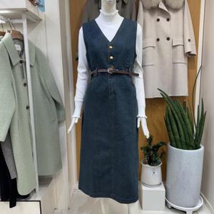 클리지 DP01 빈티지 데님 베스트 원피스 CP2WOP01