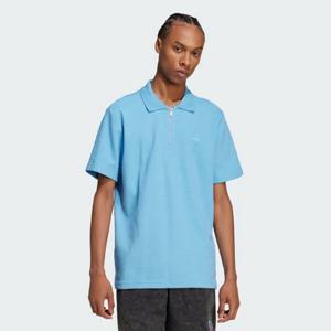 [아디다스(오리지널)]트레포일 에센셜 블루 와플 폴로 셔츠 반팔티 IY2302