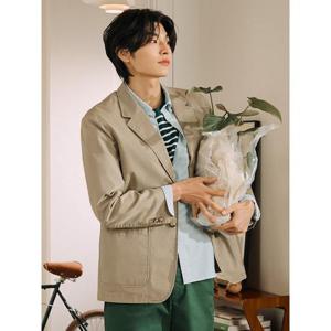 [빈폴멘] 코튼 스트레치 가먼트워싱 재킷  베이지 (BC5111C11A)