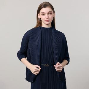 [요이츠]와이드 숄카라 오픈 플리츠 가디건_YJ02WNPJK01