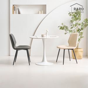 라로퍼니처 세이지 800 원형 포세린 세라믹 테이블 식탁 세트(식탁+의자2)