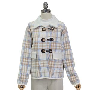 [포커스]체크 더플 니트 자켓 (FS5A3JK3008)