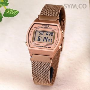 카시오 B640WMR-5A 복고풍 사각 빈티지 디지털 남녀공용 메탈 시