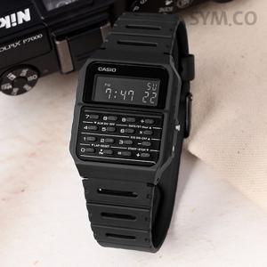 카시오 CA-53WF-1B 데이터 뱅크 레트로 디지털 계산기 남자 우레