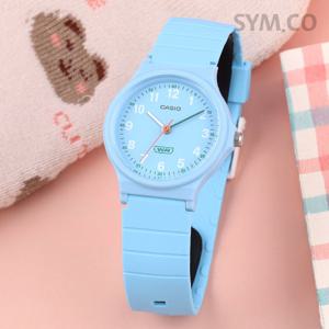 카시오 LQ-24B-2B 클래식 아날로그 바이오레진 팝 스카이블루 수