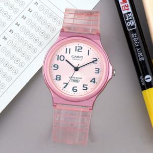 카시오 MQ-24S-4B 저소음 투명 클리어 수험생 수능 남녀공용 우