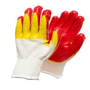 쌍마 이중 2중코팅 목장갑 황색 개별포장13G(100조입) 2중코팅