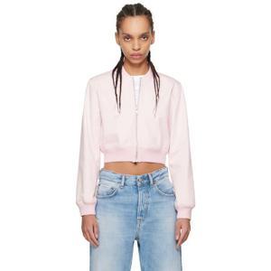 25 FW 지방시 여성 핑크 GIVENCHY 메달리온 슬림 핏 보머 재킷 251278F058004