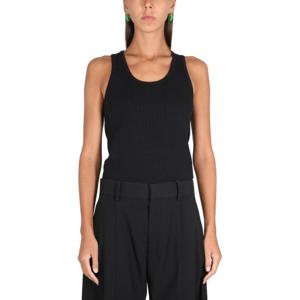 보테가베네타 리브 슬림 라운드 넥 코튼 탑 715043 V2I501000