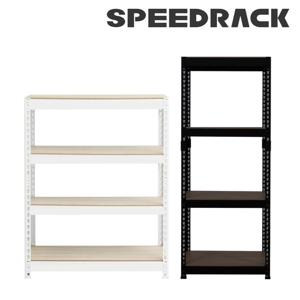 스피드랙 무볼트 철제 선반 앵글 1200x500x750(h) - 4단 (원기둥)