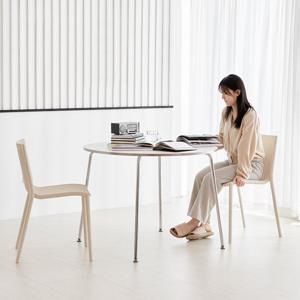 베스트리빙 미드센츄리 모던 원형 크롬 800 식탁 테이블 코타 2인 식탁세트