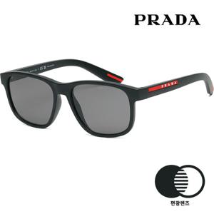 프라다 편광 선글라스 SPS06Y DG0 02G 명품 스포츠 패션 무광 블랙 스퀘어 뿔테
