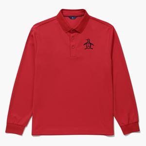 [먼싱웨어][40%OFF]남성 시그니처 긴팔 폴로 티셔츠 레드(MQ121MTL11)