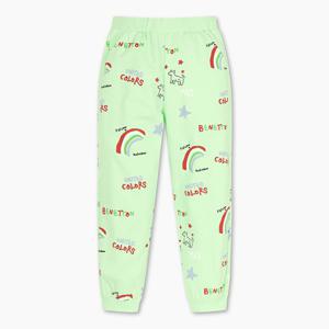 [베네통키즈] 올오버 레인보우 져지 팬츠_QATP02511GN