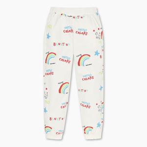 [베네통키즈] 올오버 레인보우 져지 팬츠_QATP02511IV