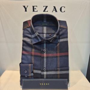 [예작]일반핏 블럭체크 네이비 기모셔츠 (YJ2WUA791NY)_DG