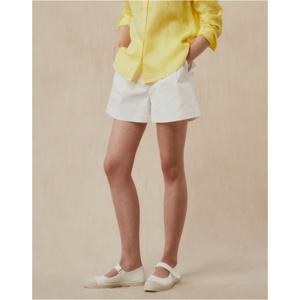 헤지스 여성 25SS 치노 쇼츠 화이트 HSPA5BL72WT