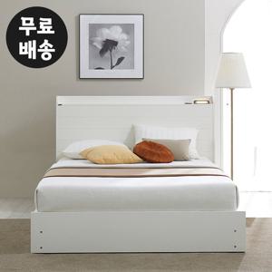 디베 수납형 침대프레임 대형 2인용(킹사이즈/화이트)