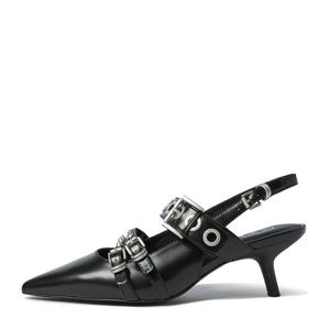 [공식] ASH(아쉬) BABEL 바벨 슬링백 힐 (AG2D01722/BL)