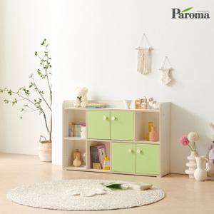 파로마 버들 2단 1200 수납책장 4도어