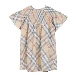 버버리 KIDS 25SS 스톤 체크 원피스 8100058 PALE STONE/8A,10A