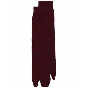 [MAISON MARGIELA] 라프리마 남성 칼치니 콜란트 타비 니하이 양말 S50TL0029S17867 248 BORDEAUX /9