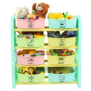 어린이집 유치원 아이방 장난감 정리 수납함 4단 민트