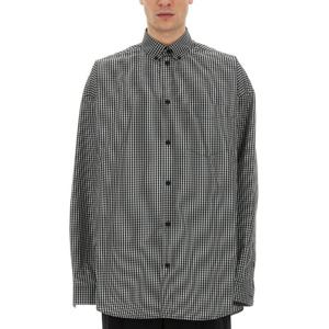 발렌시아가 체크 패턴 오버사이즈 핏 셔츠 725377 TLM111070