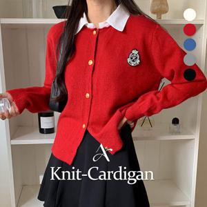 어썸 로얄와펜 카라 레이어드 니트 가디건_264324