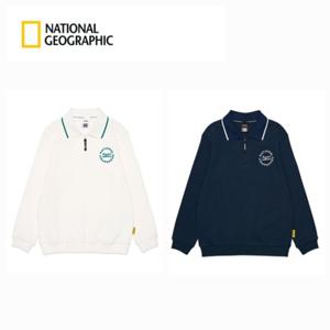 내셔널지오그래픽 키즈 US [2025 신상] K251USW040 카라 반집업 맨투맨 피케 입학룩 신학기선물