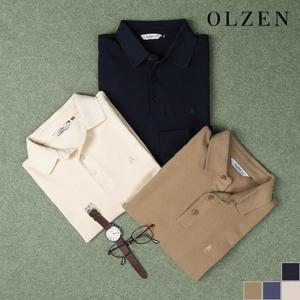 [올젠] 코튼100 솔리드 카라 티셔츠 (ZOD1TT1303)