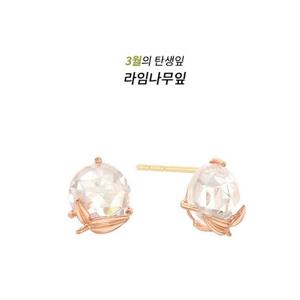 [GB] 탄생잎 3월 라임나무잎 10K GOLD 귀걸이 LPTJ119CT