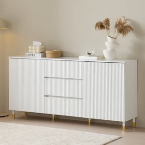 헤이몰리 모노 1500 템바보드 다용도 높은 3서랍 수납장 거실장