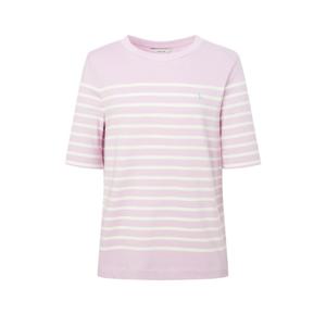 헤지스 여성 25SS 스트라이프 릴랙스핏 반소매티셔츠 라이트핑크 HSTS5BC26P1