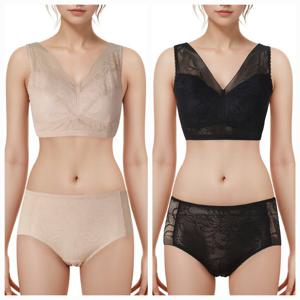 [비비안(언더웨어)]고급스러운 시스루 자가드 브라런닝&팬티세트 2컬러 택 1 RU7373B PT7373P