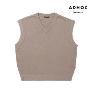 [애드호크]남성 오버핏 니트 베스트(HY9VE11)
