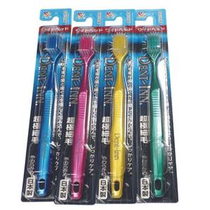 덴트인 칫솔 극세사 치석 제거 잇몸 케어 양치 1p