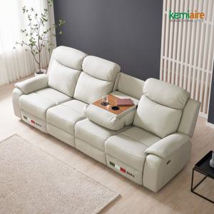 케미에르 오세르 4인용 기능성 나파가죽 리클라이너쇼파 KBM-408
