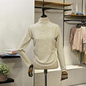 [반에이크]VB4YTSUG03Z_스트라이프 반넥 티셔츠