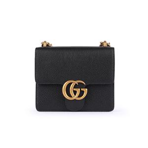 구찌 GG 마몬트 플랩 스퀘어 체인 크로스 숄더백 블랙 779790 A7M0T 1000