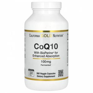 캘리포니아 골드 뉴트리션 CoQ10, 100mg, 베지 캡슐 360정